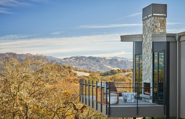 Exterior View of Montage Healdsburg Guest House in Sonoma Wine Country