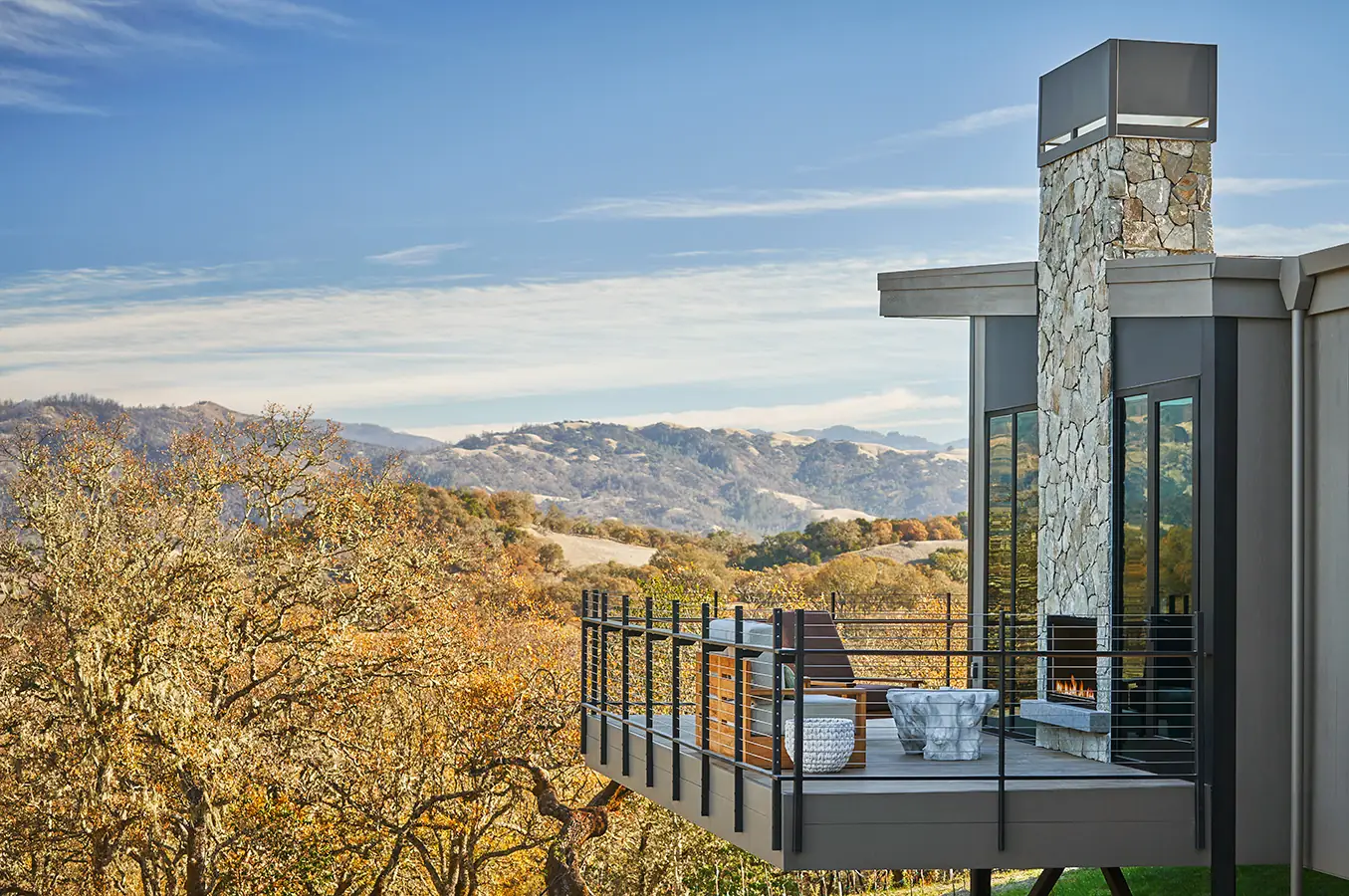 Exterior View of Montage Healdsburg Guest House in Sonoma Wine Country