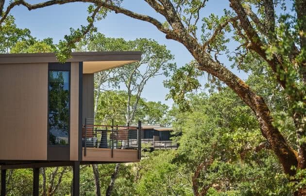Exterior view of a King Forest Suite at Montage Healdsburg