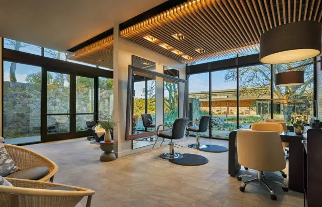 The salon interior at spa Montage, a luxury sonoma county resort