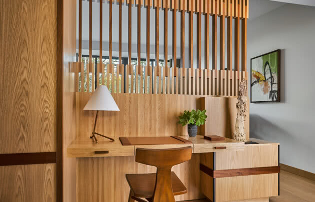 Desk in luxury Hotel room