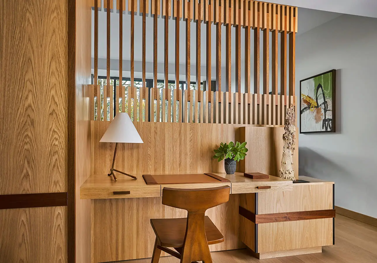 Desk in luxury Hotel room