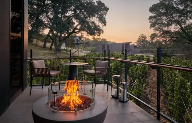 King Vineyard Outdoor View at luxury healdsburg, ca hotel
