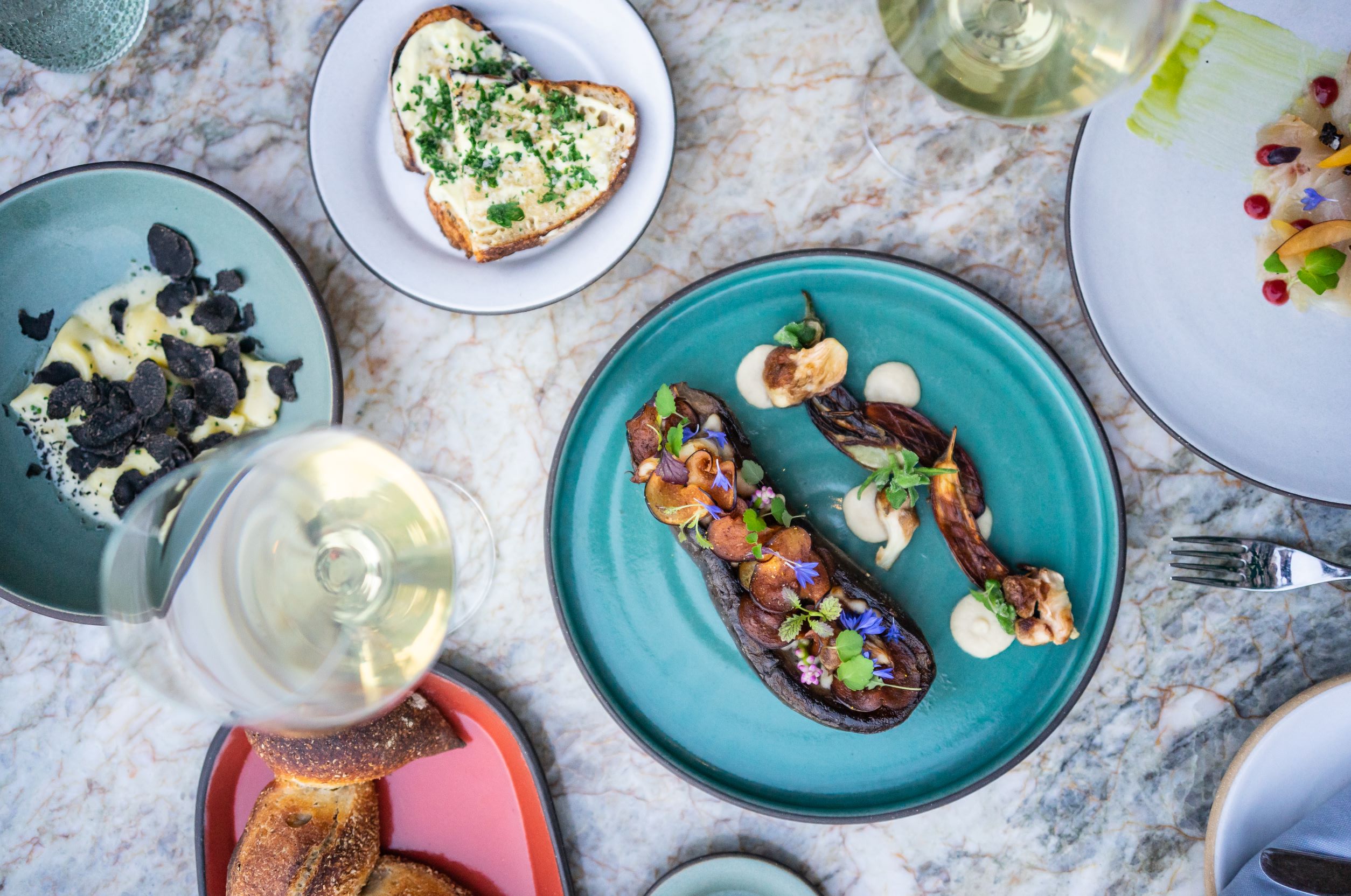 Culinary dishes at Montage Healdsburg