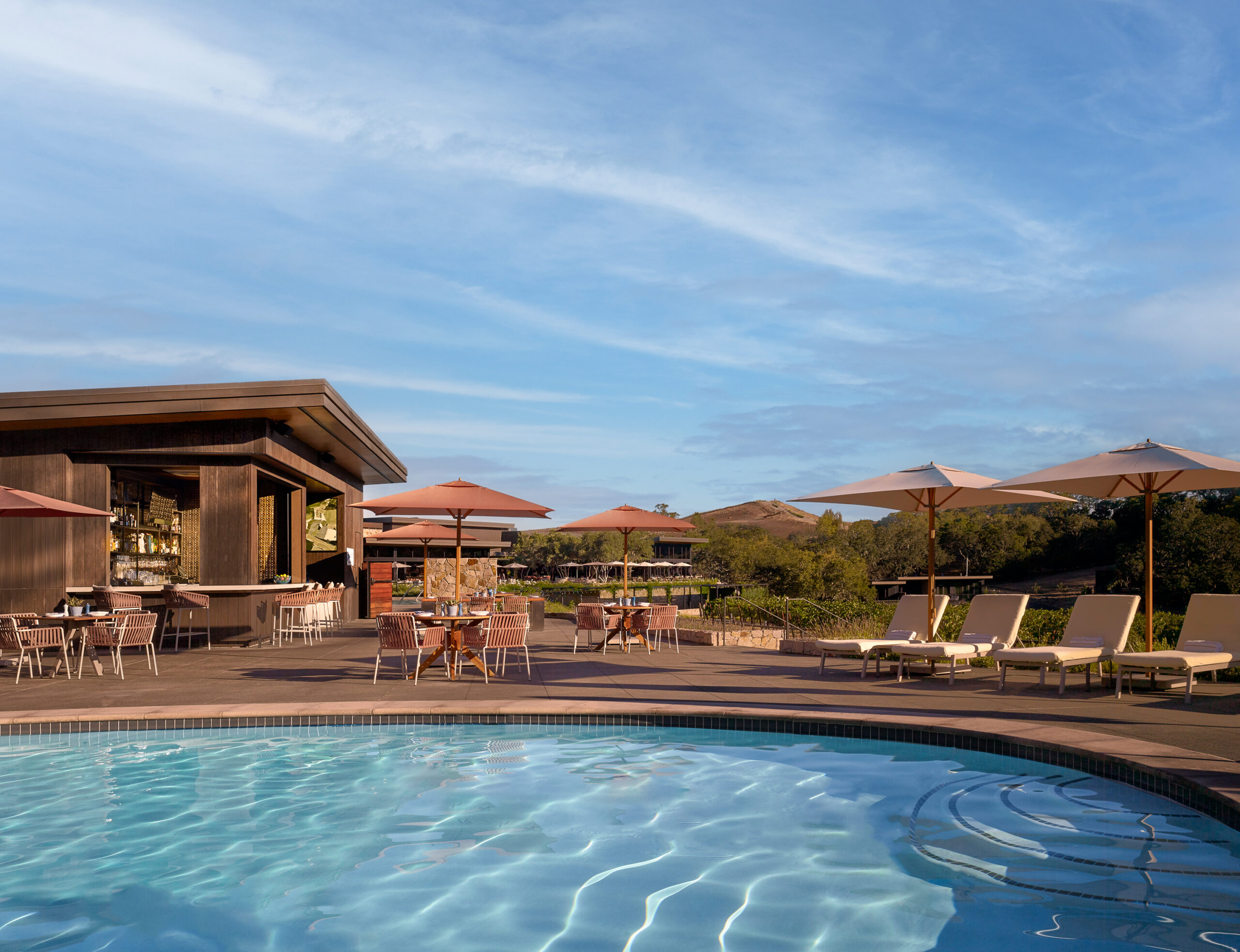 The pool at a luxury healdsburg hotel, Montage Healdsburg