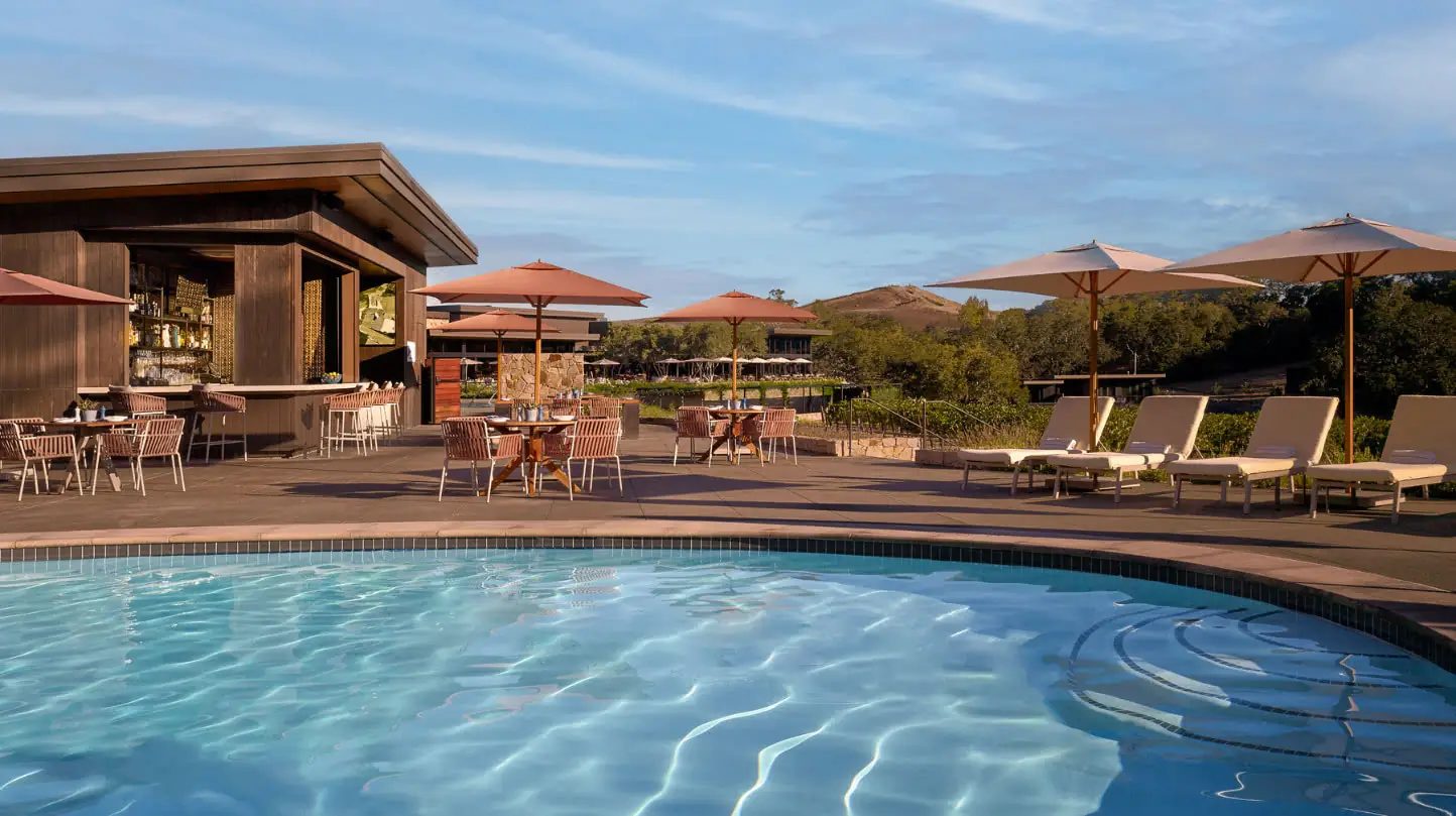 The pool at a luxury healdsburg hotel, Montage Healdsburg