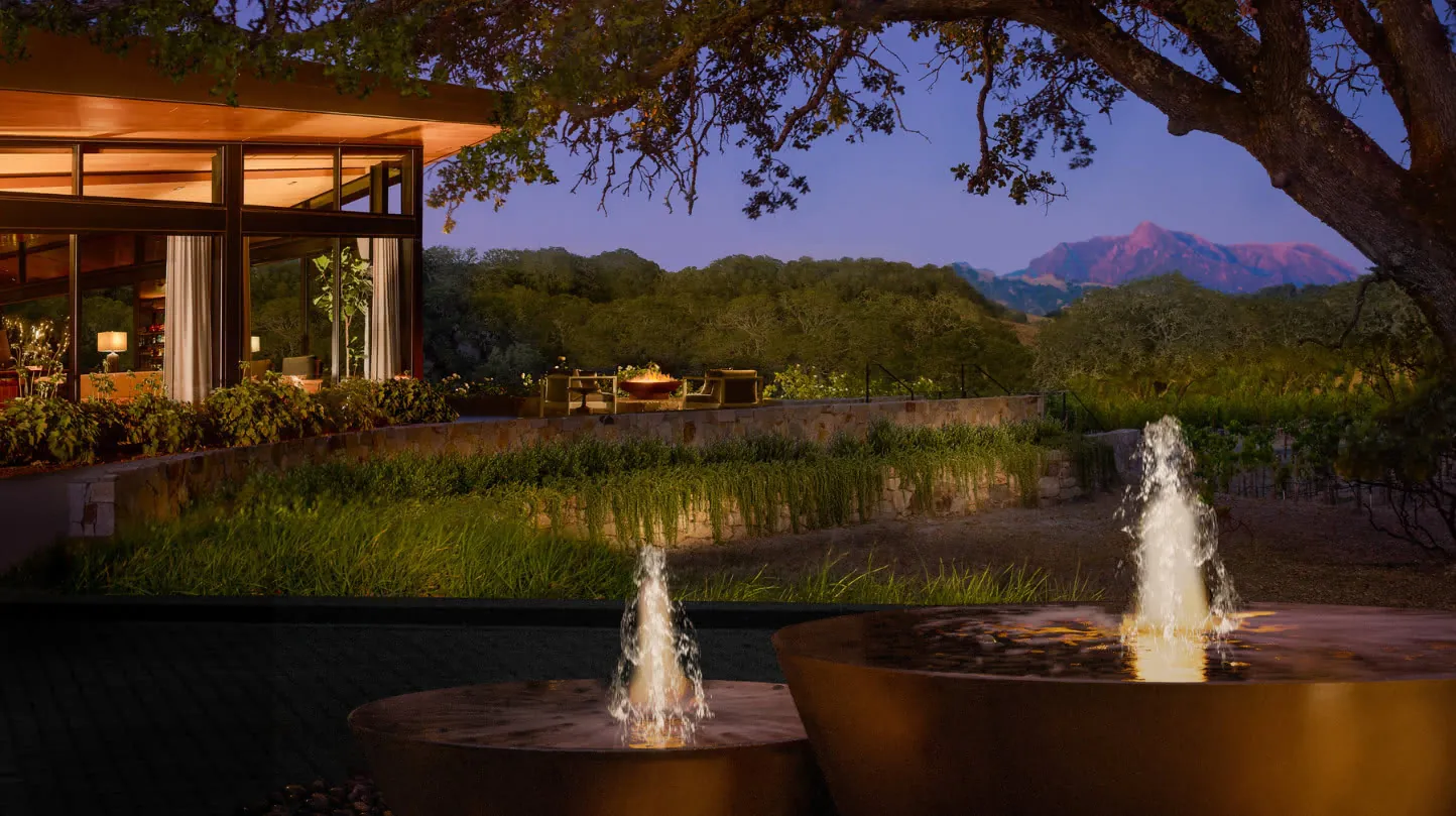 Front Entrance of Montage Healdsburg, a luxury sonoma country resort