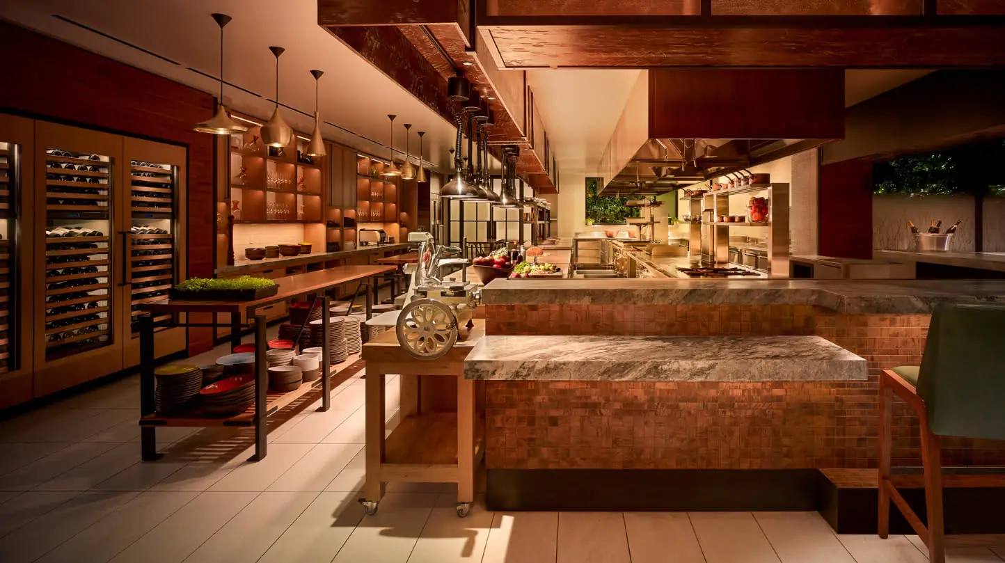 Hazel Hill Restaurant's Kitchen, at napa valley resort Montage Healdsburg