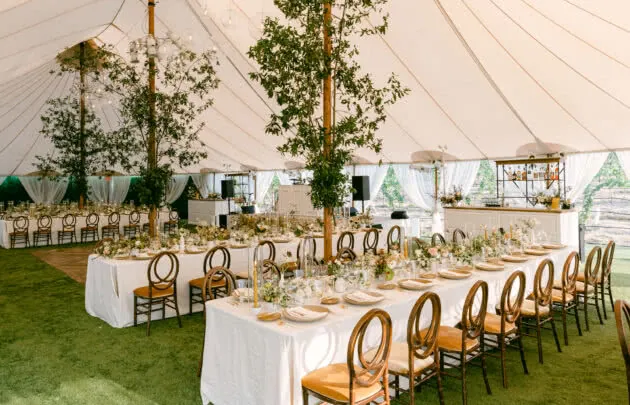 Wedding reception in Sonoma wine country