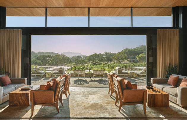 The lobby at Montage Healdsburg