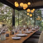A table set at Hazel Hill