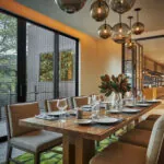A table set at Hazel Hill