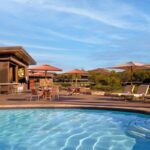 Poolside restaurant Hudson Springs Bar and Grill at luxury resort in Healdsburg