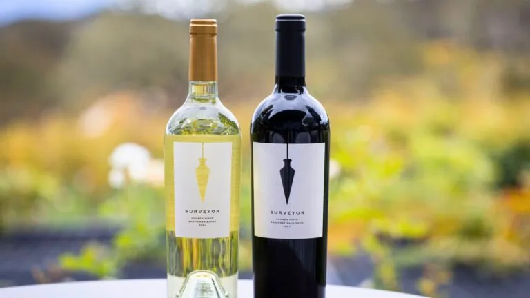 Bottles of Surveyor Wine