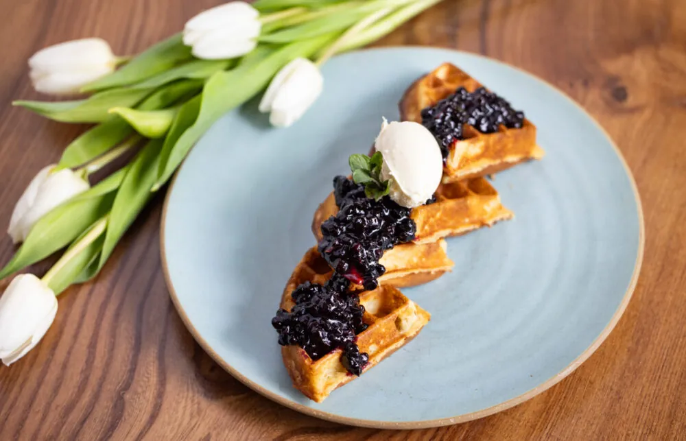 Waffles at Montage Healdsburg