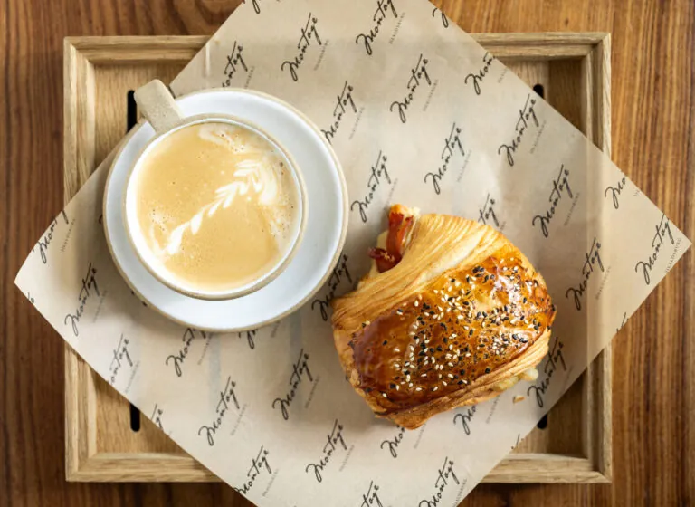 A pastry and coffee at the Country Store at Montage Healdsburg