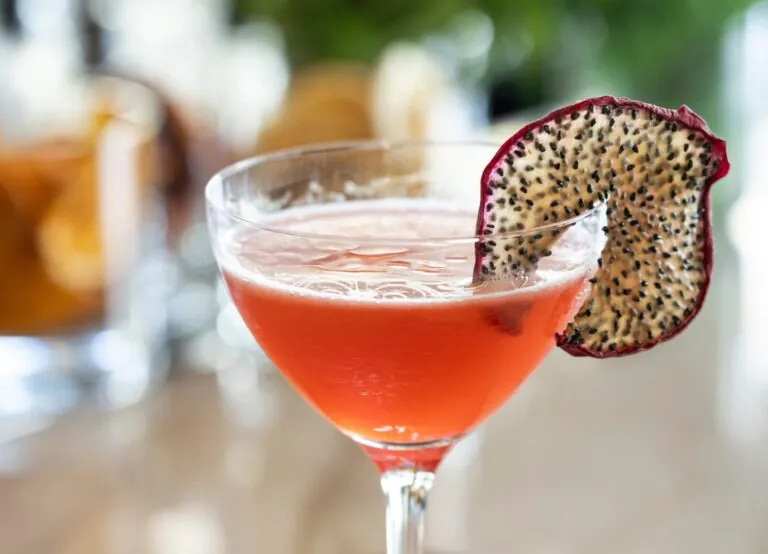 Cocktail at Scout Field Bar with garnish