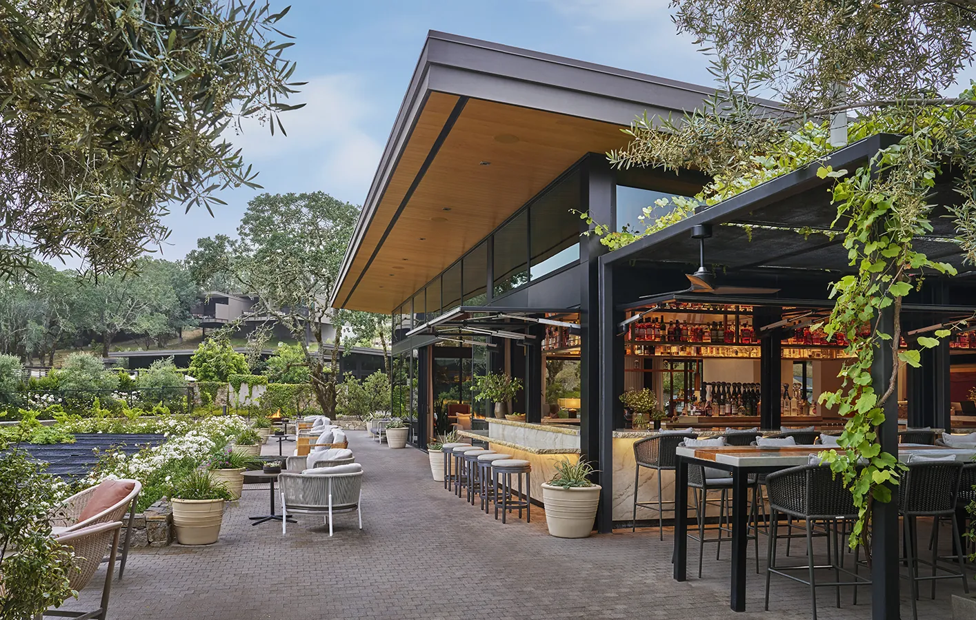 Exterior view of Scout Field Bar at Montage Healdsburg