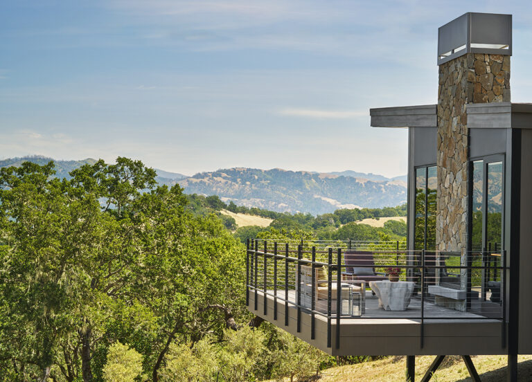 Outdoor Balcony to guest house at Montage Healdsburg