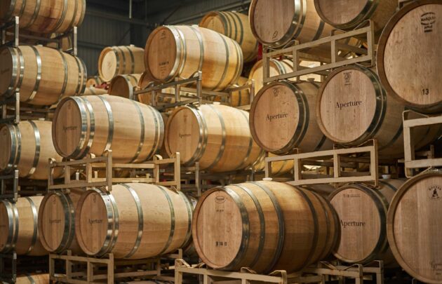 wine barrels