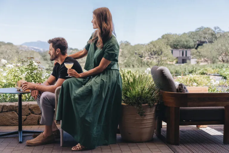 Couple at Hazel Hill in Healdsburg.