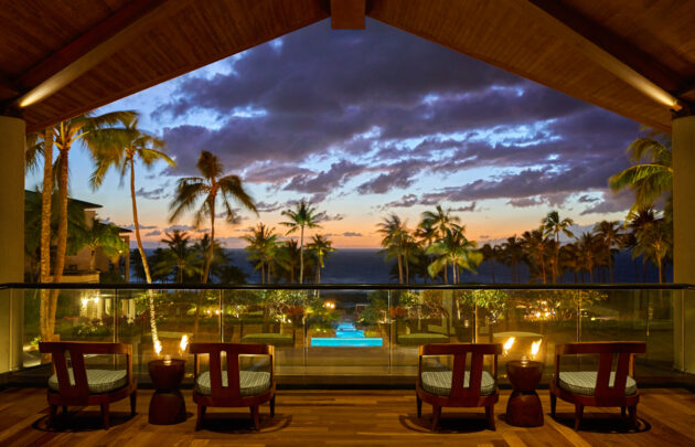 Resort lobby at Montage Kapalua Bay