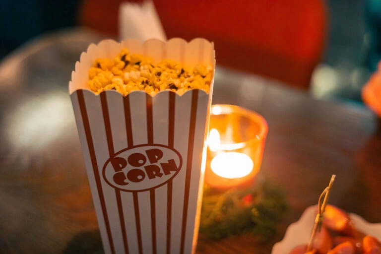 Popcorn on the table