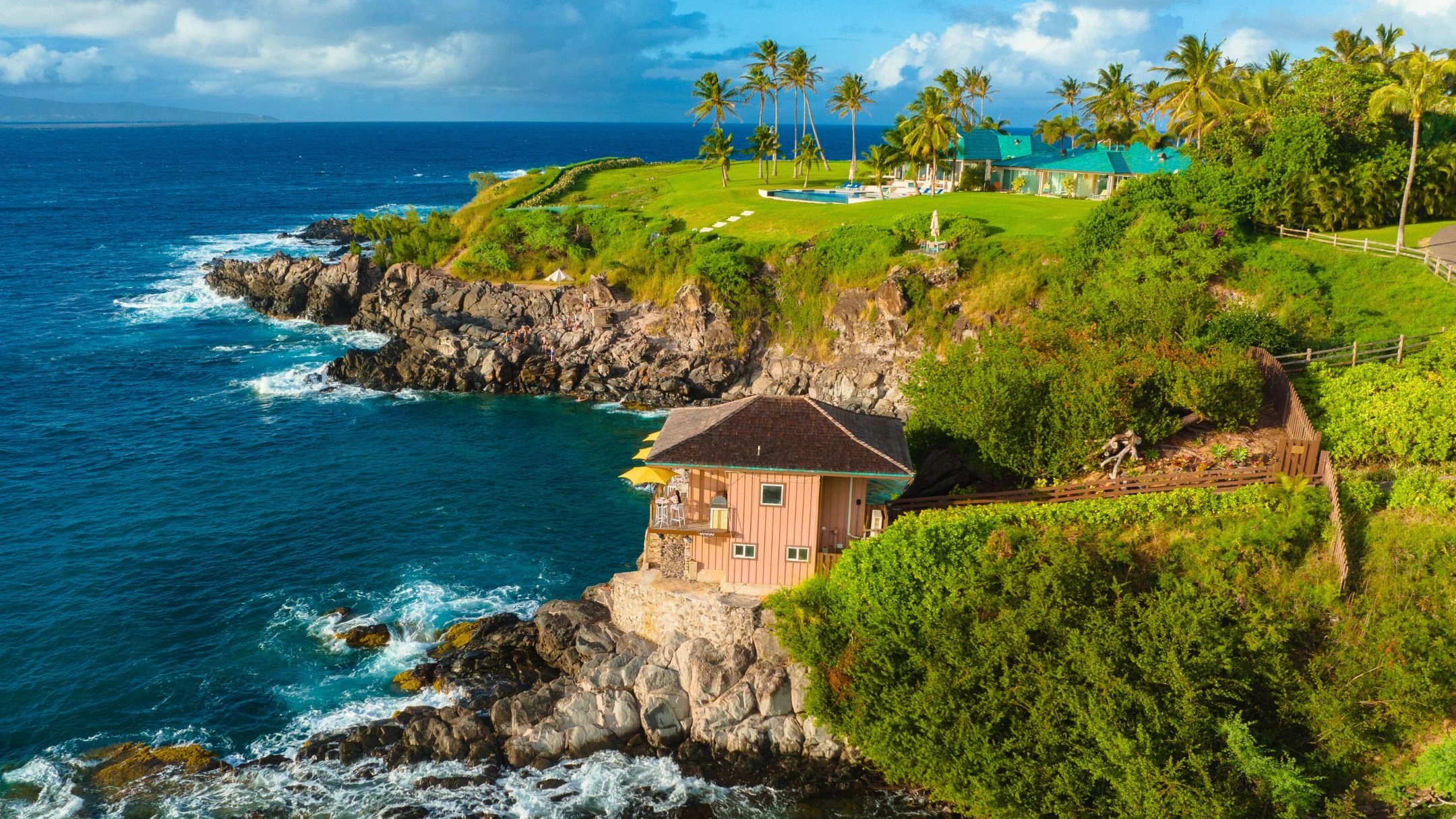 Cliff House on the coast.