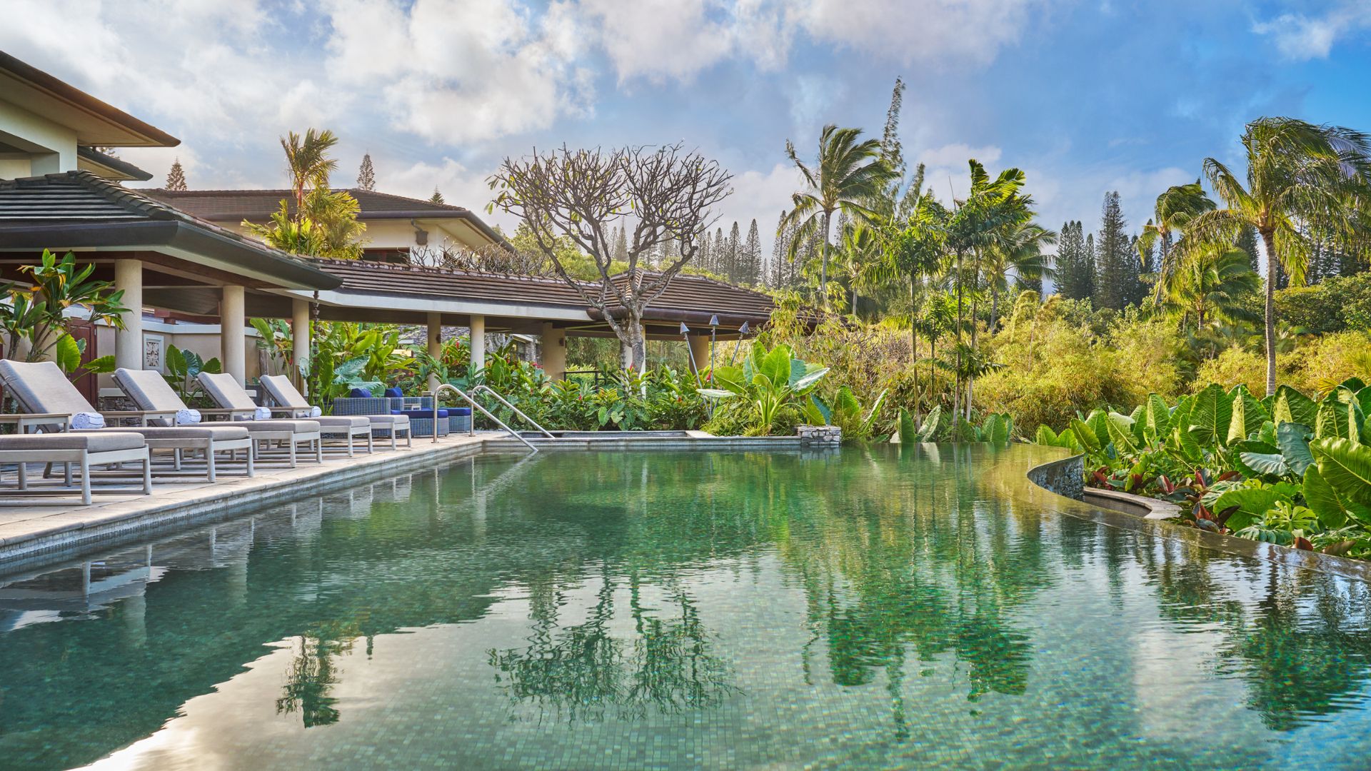 The pool at Montage Kapalua Bay