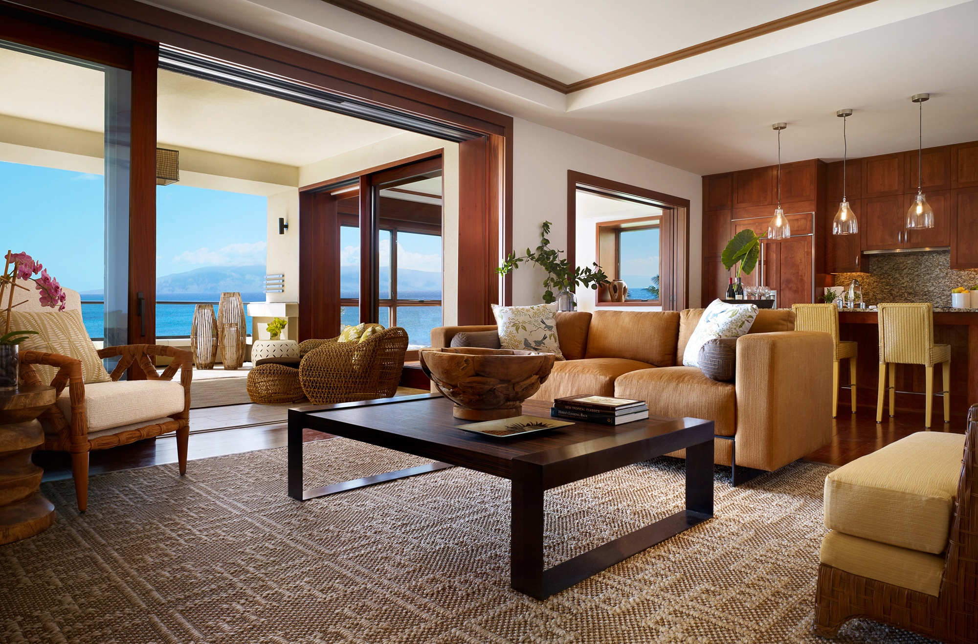 Montage Residences Kapalua Bay living area