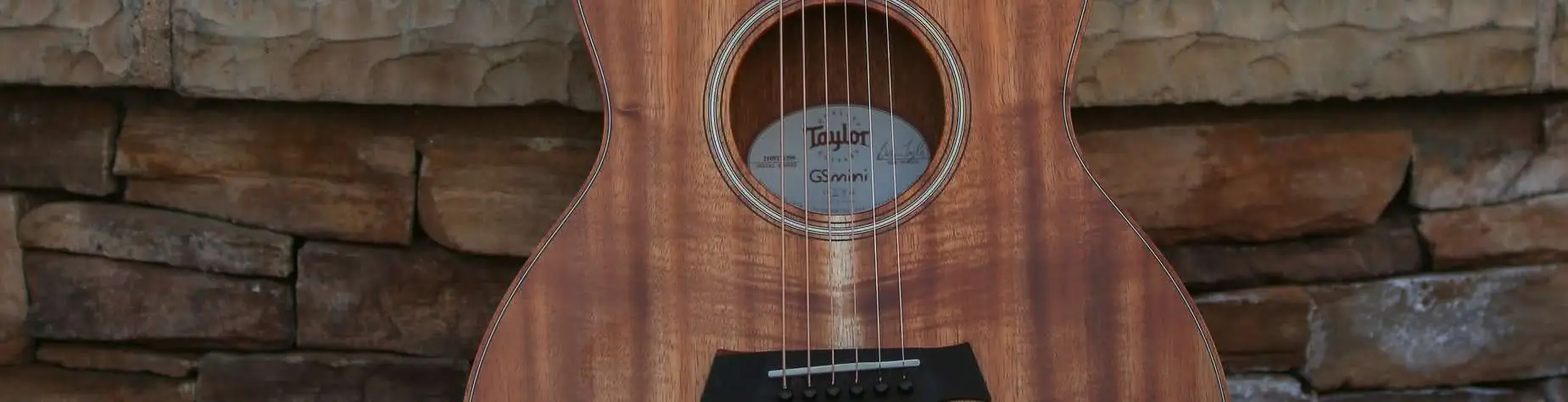 Close up of guitar