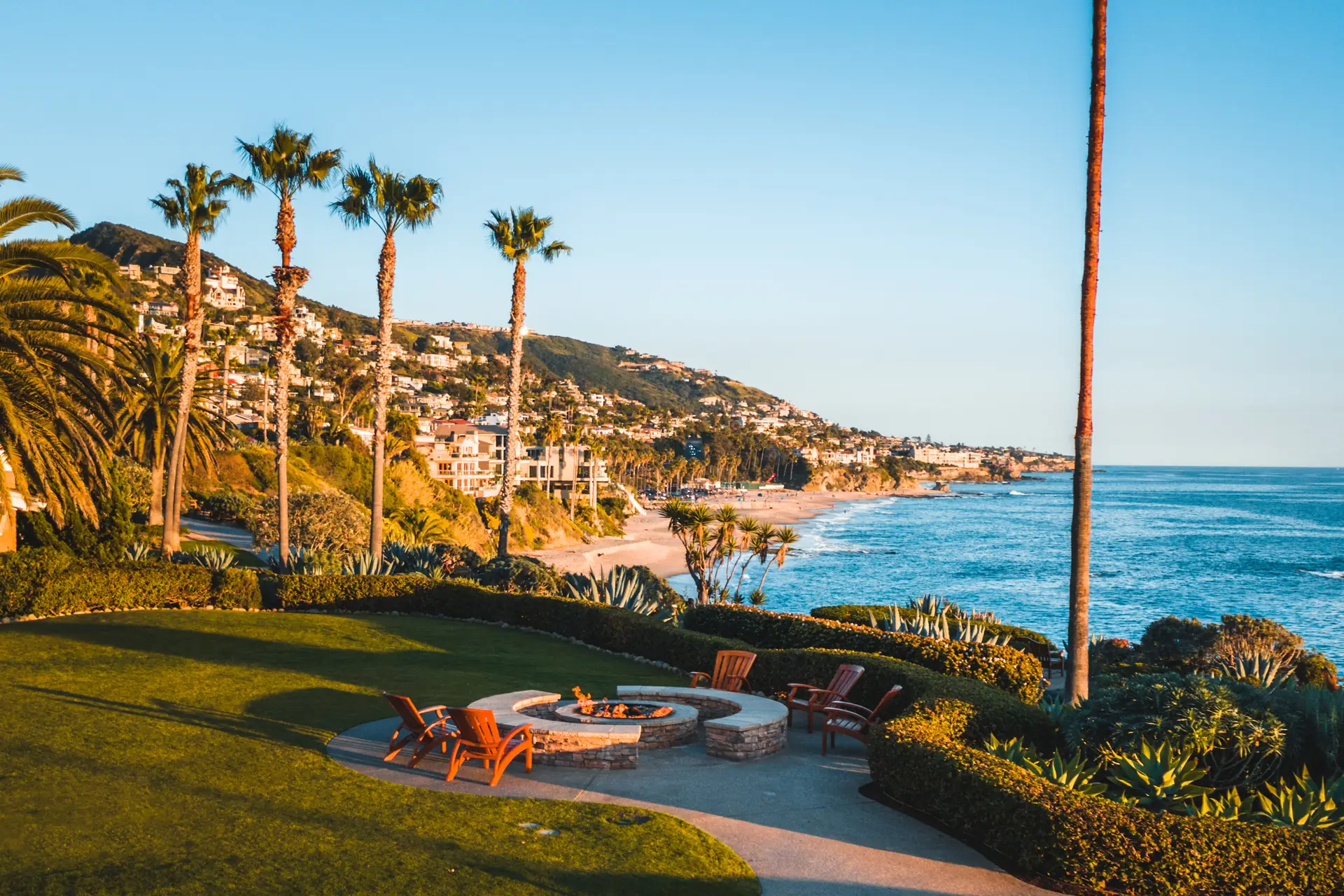 Resort View with Fire Pit