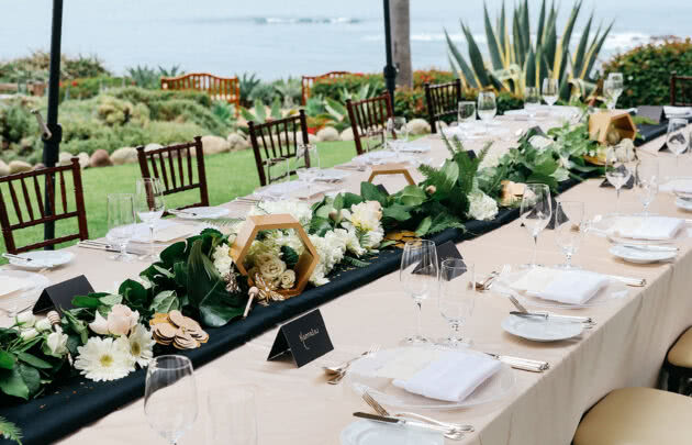 Table Setting Outdoors on Lawn