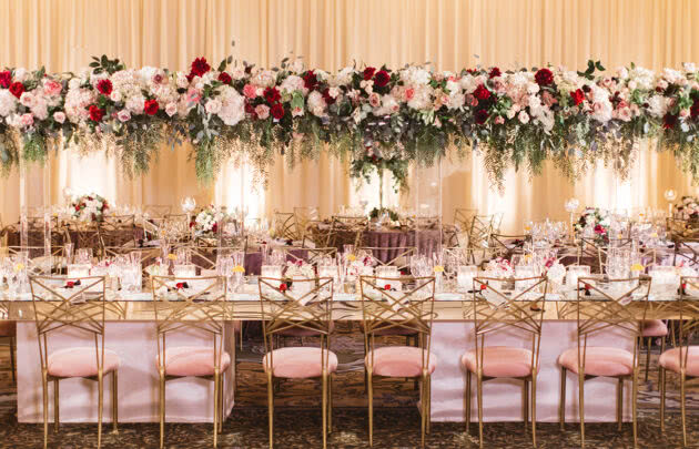 Ballroom Event Table Setup