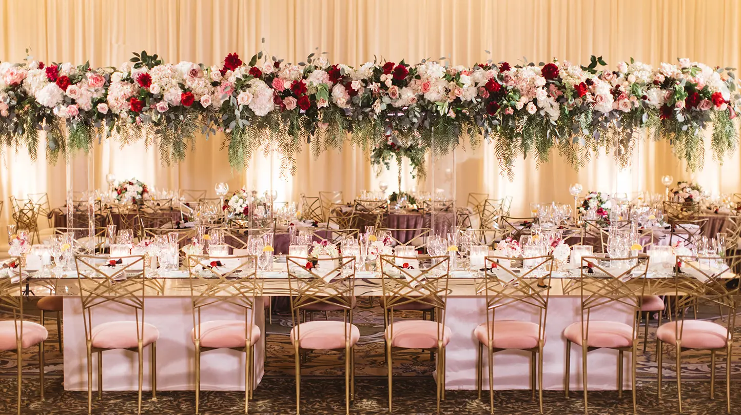 Ballroom Event Table Setup