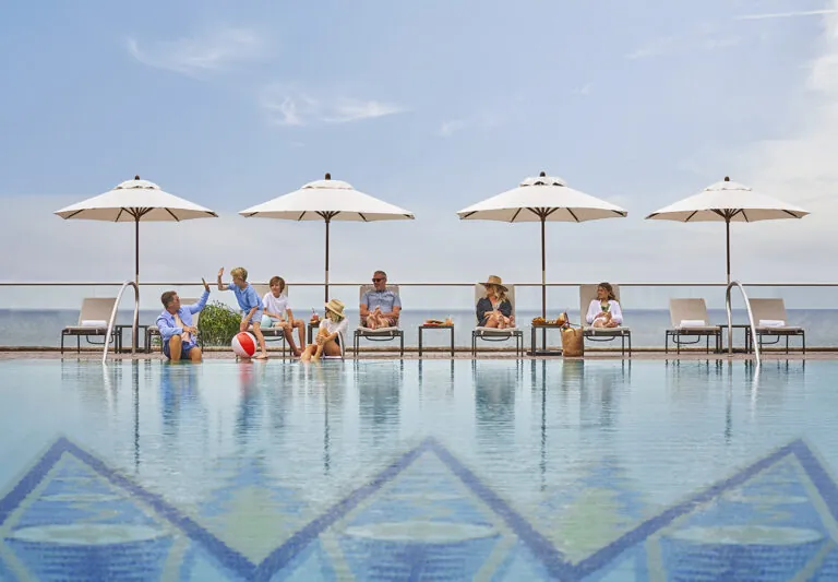 Family at the Mosaic Pool at Montage Laguna Beach