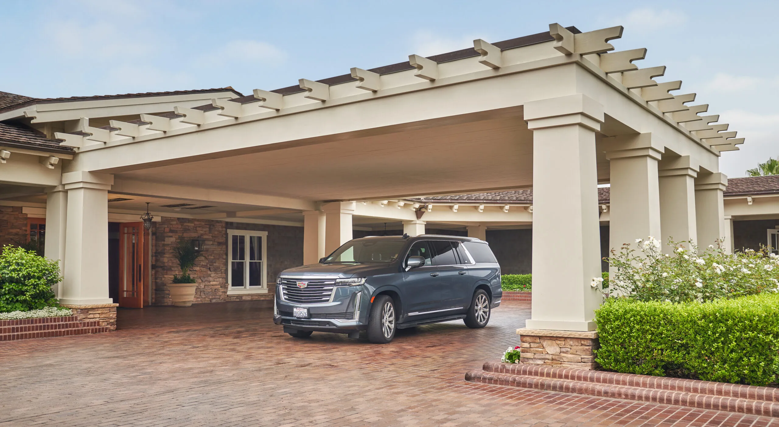 A cadillac in the front entrance of Montage Laguna Beach
