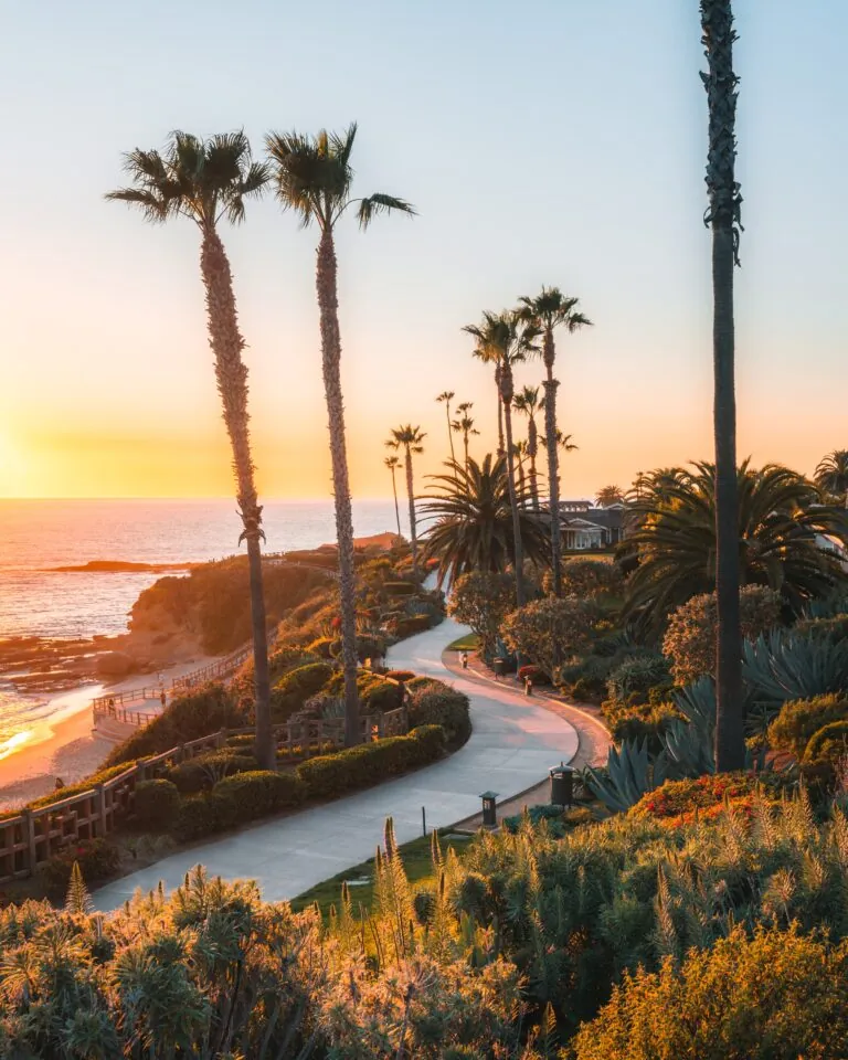 Resort Pathway at Sunset