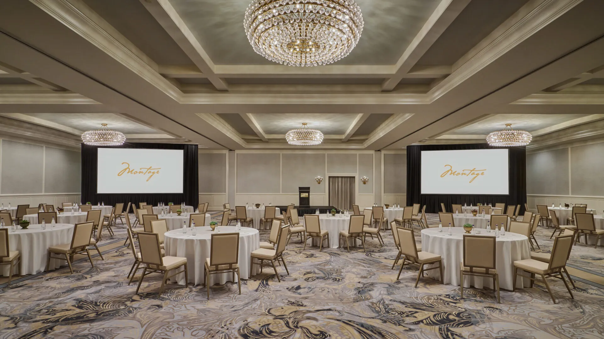 Grand Ballroom with table setup