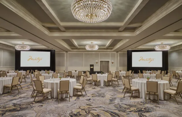 Grand Ballroom with table setup