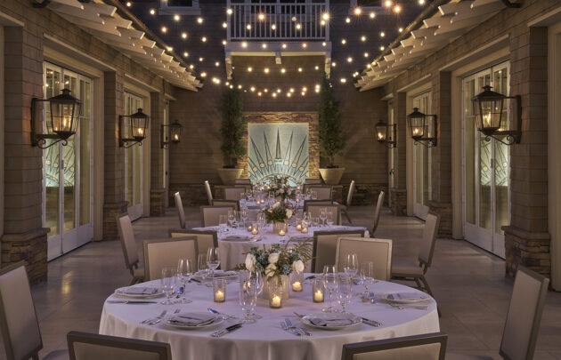 Grand Ballroom Courtyard at night