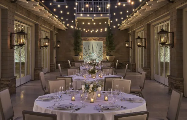 Grand Ballroom Courtyard at night