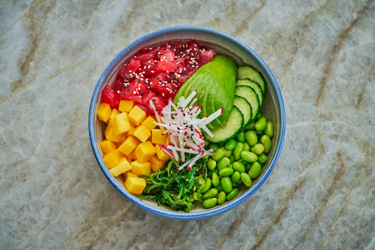 Poke bowl at Mosaic Bar and Grill