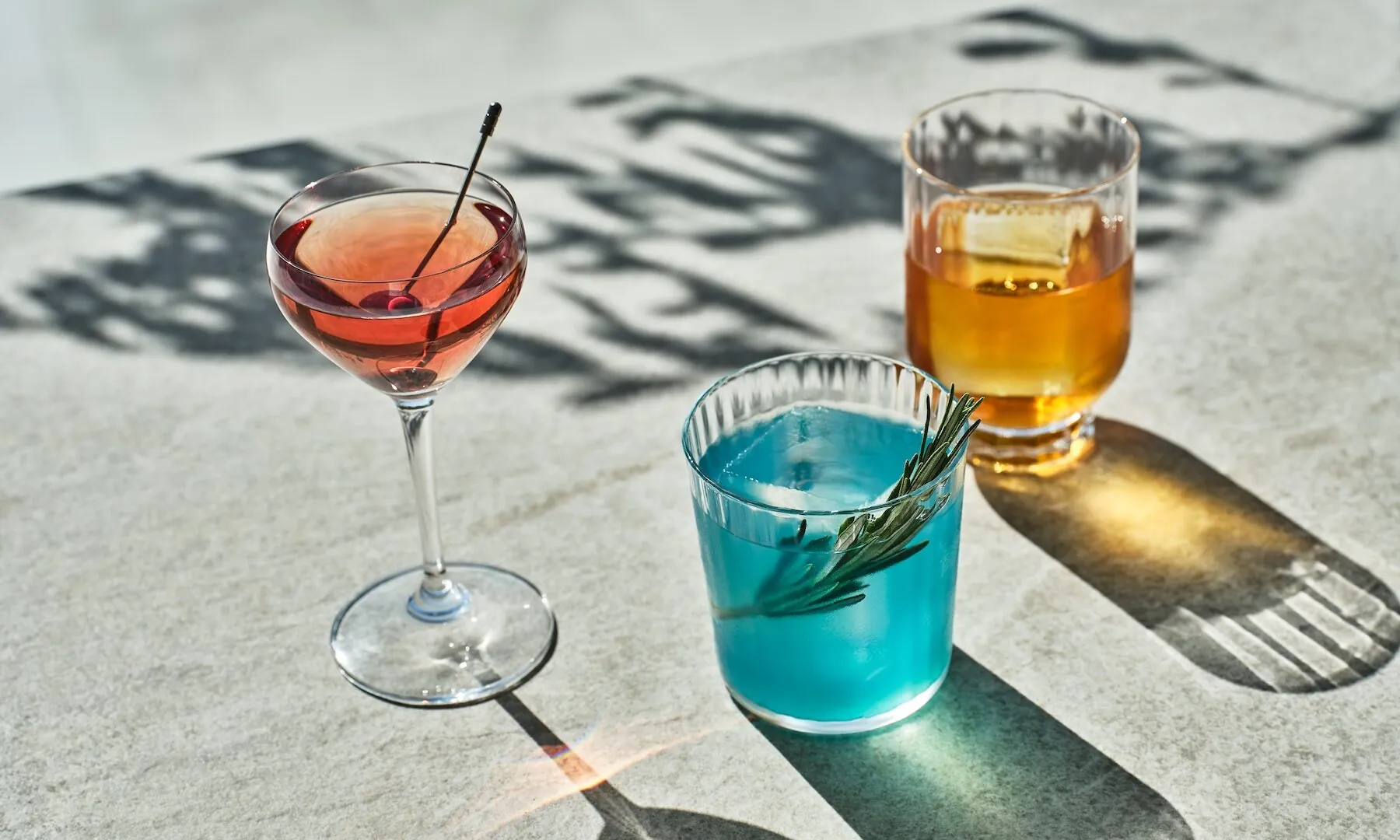 Various cocktails at Studio