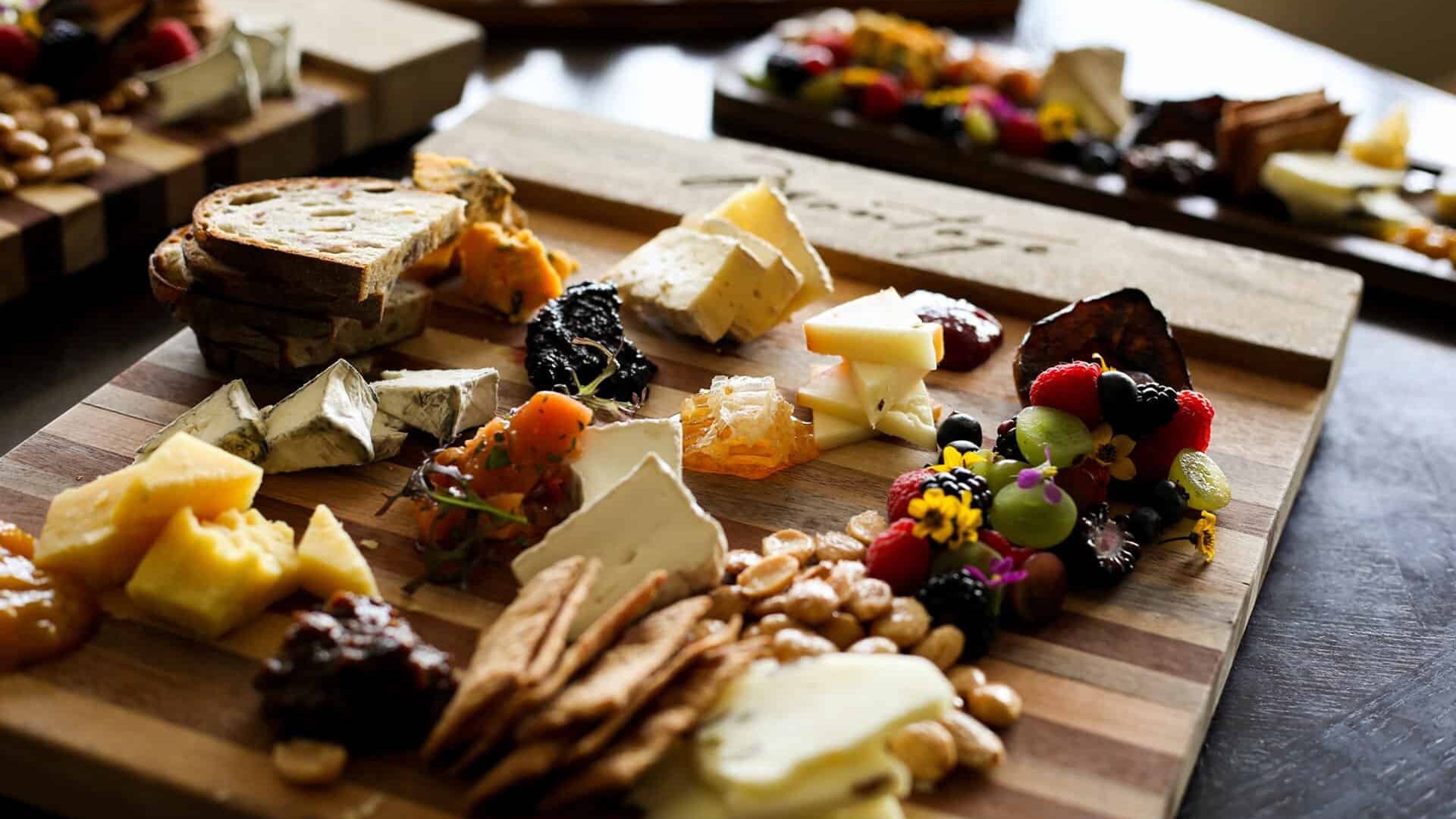 Cheese board at The Loft at Montage Laguna Beach