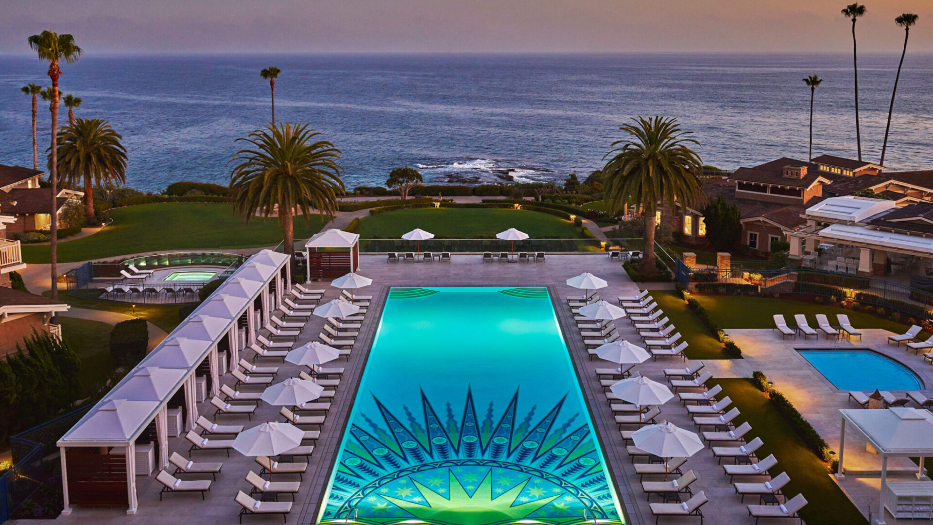 Montage Laguna Pool Sunset