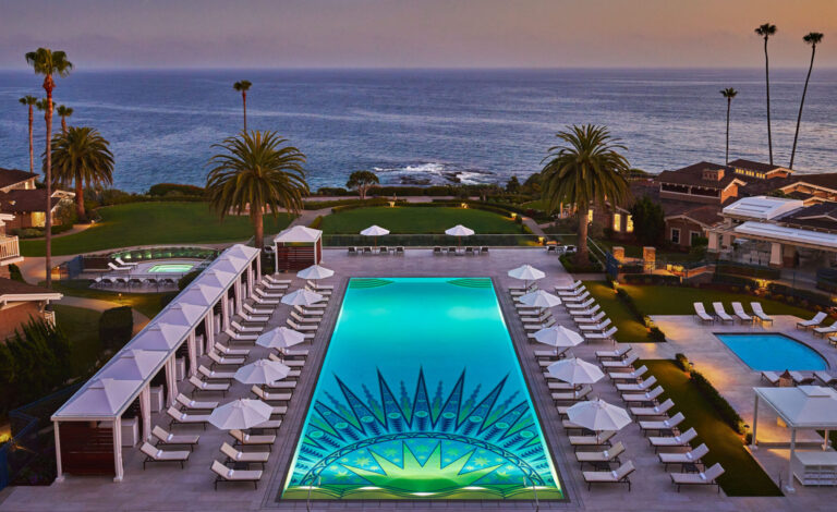 Montage Laguna Pool Sunset
