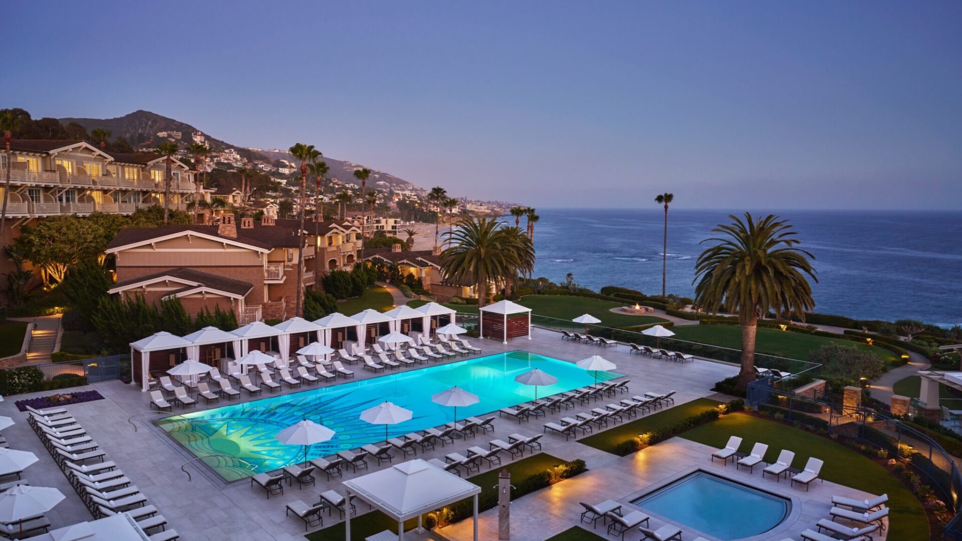 Montage Laguna Pool Sunset