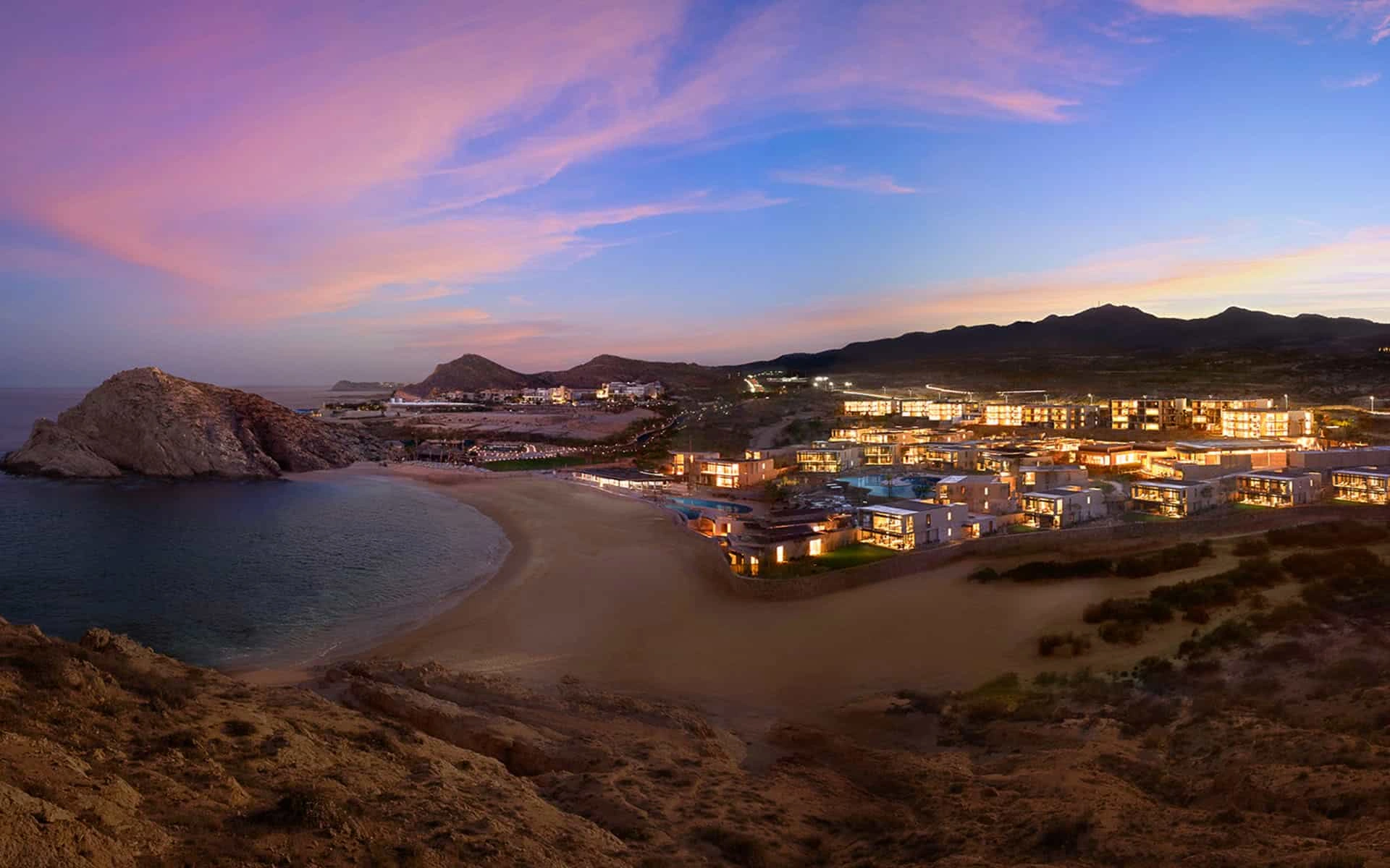 Montage Los Cabos at dusk