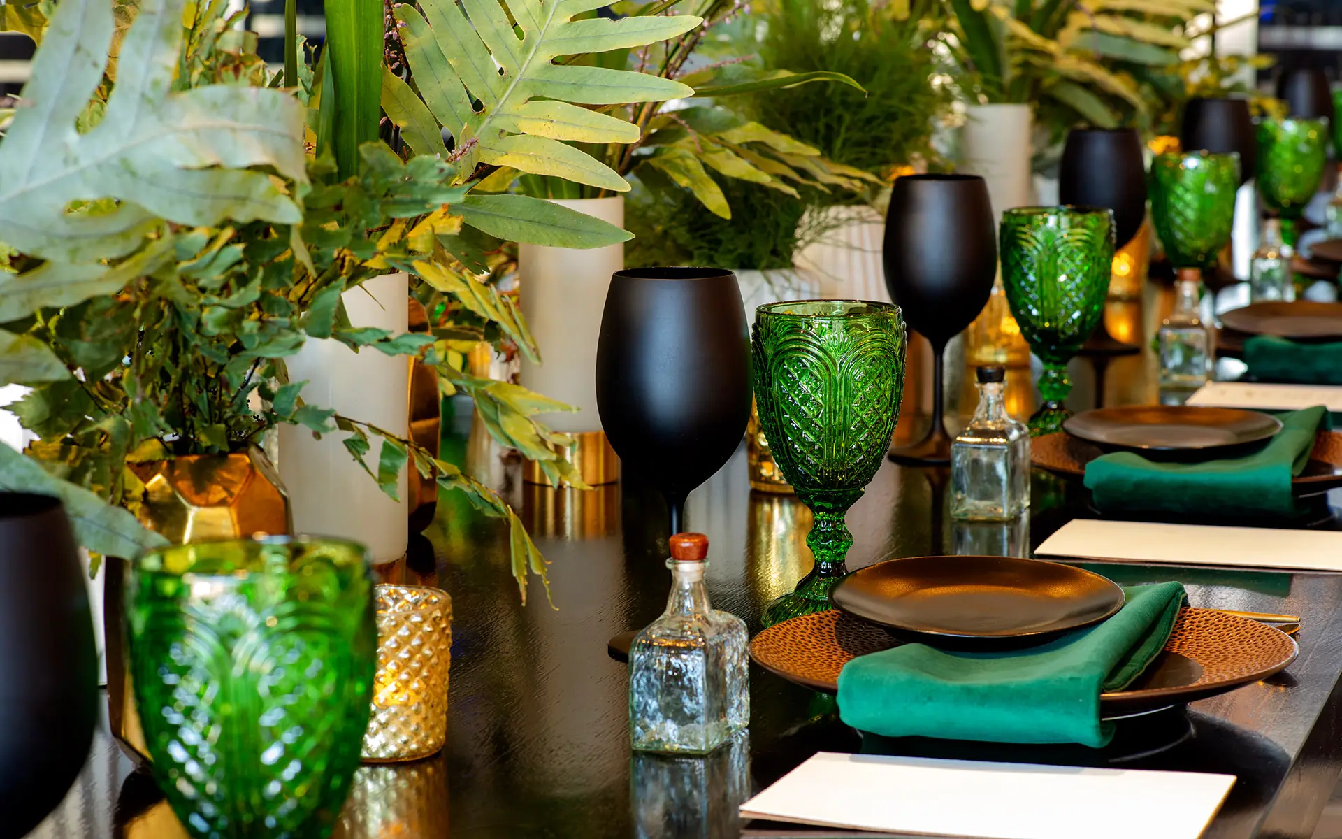 A dining set at Montage Los Cabos